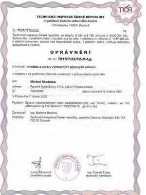 Certifikát