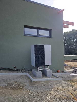 Nainstalované tepelné čerpadlo